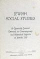40644 Jewish Social Studies - Vol XXVI No. 4 - October 1964